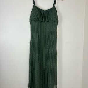 No Boundaries Dress XXL Babydoll Empire Waist Green  Asymmetrical Fairy Y2k Midi